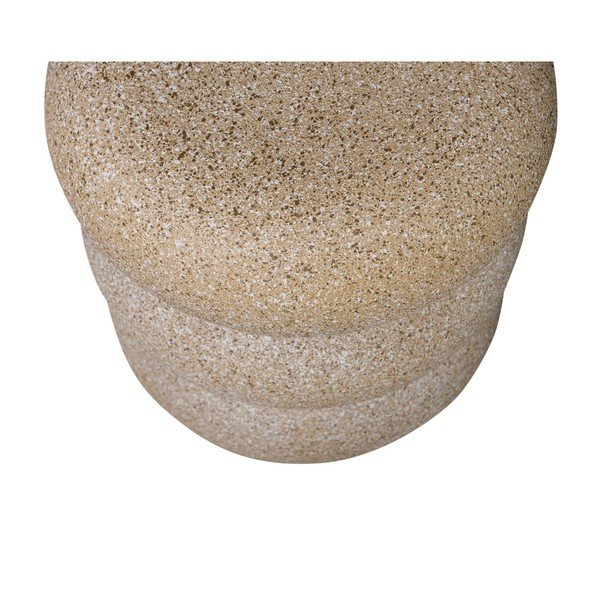 Tavolino da giardino rotondo con effetto pietra ø 40 cm Laurel – WOOOD-image-3