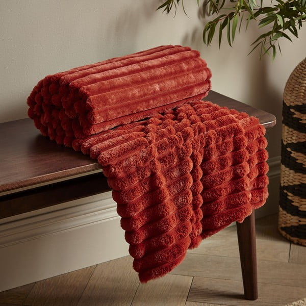 Coperta in micropile 130x170 cm Cosy Ribbed - Catherine Lansfield-image-1