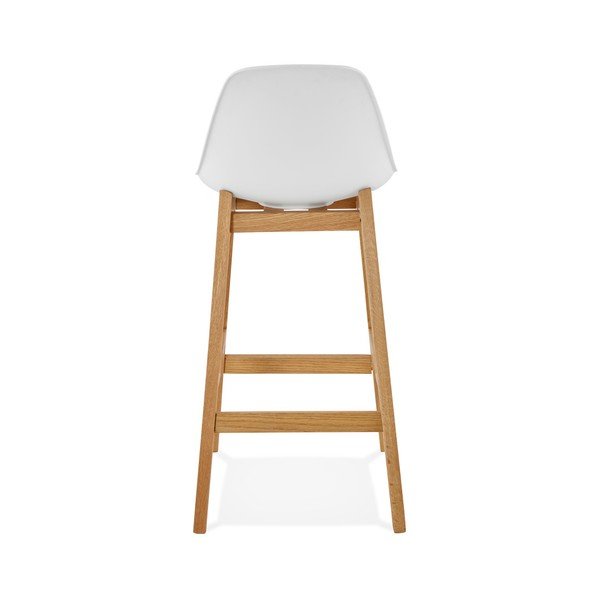 Sgabello da bar bianco, altezza 86,5 cm Elody - Kokoon-image-1