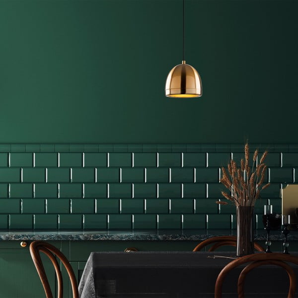 Lampada a sospensione color bronzo con paralume in metallo ø 17 cm Mugo - Opviq lights-image-2