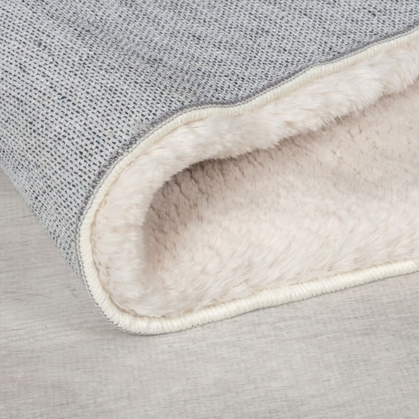 Tappeto in pelliccia sintetica crema 160x230 cm Faroe Wool Look Fur - Flair Rugs-image-2