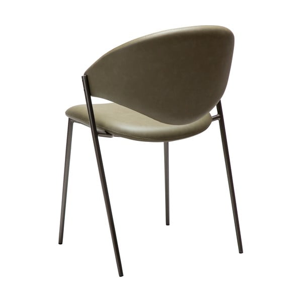 Sedia da pranzo color kaki in similpelle Zone – DAN-FORM Denmark-image-3