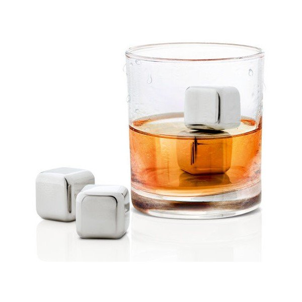 Set di cubetti refrigeranti in acciaio inox 4 pz Lounge – Blomus-image-3