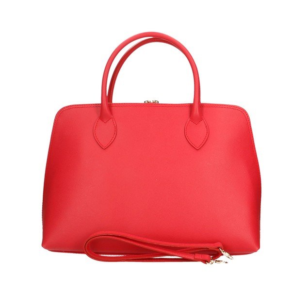 Borsa in pelle rossa Arancio - Chicca Borse