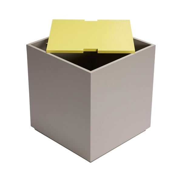 Cassapanca in legno di frassino giallo-grigio 40x45 cm Vault - Hübsch