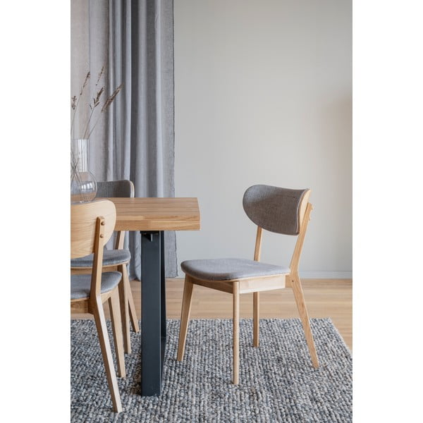 Sedie da pranzo grigie in set di 2 Kato - Rowico-image-3