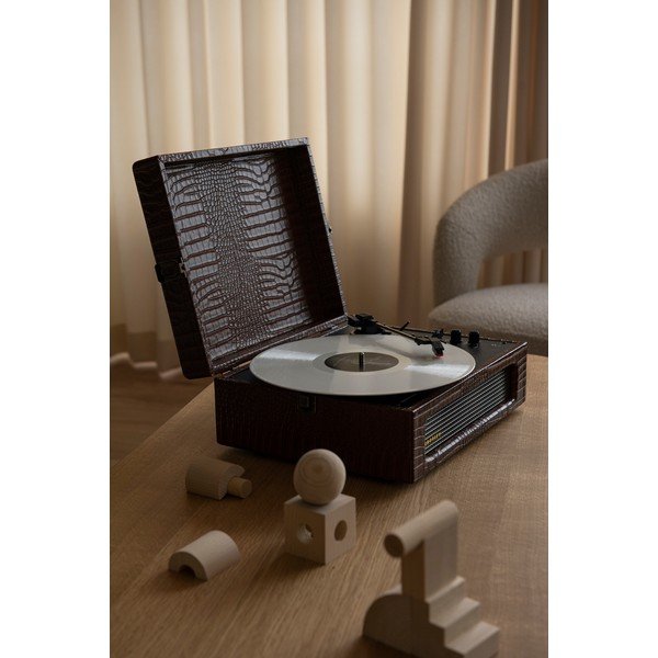 Giradischi in coccodrillo marrone Voyager - Crosley-image-1