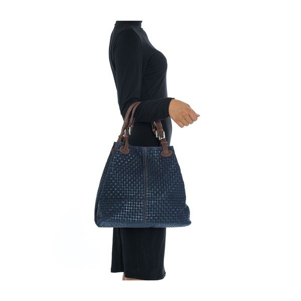Borsa in pelle 858 Blu - Isabella Rhea-image-4