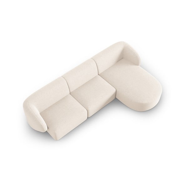 Divano angolare crema, angolo destro Shane - Micadoni Home-image-3