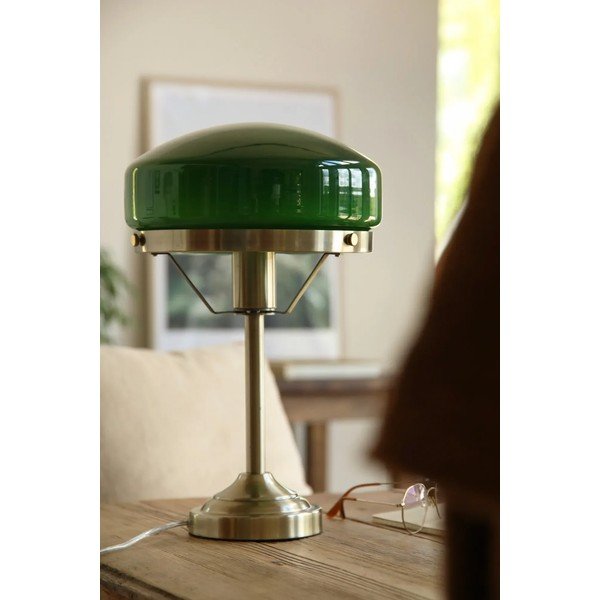 Lampada da tavolo verde/color ottone (altezza totale 39 cm) Aurelia – Markslöjd-image-2