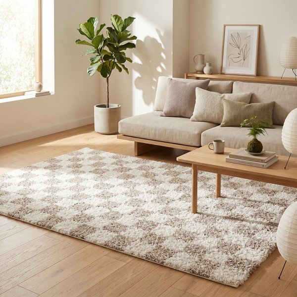 Tappeto beige/crema 120x170 cm Grida - ESTE-image-3