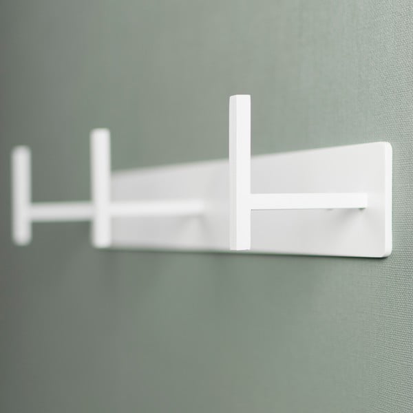 Attaccapanni da parete bianco in metallo 44 cm Chapman – Spinder Design-image-3