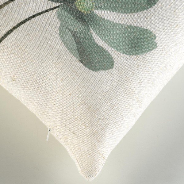 Cuscino decorativo in lino 45x45 cm Palmiflore - douceur d'intérieur-image-3