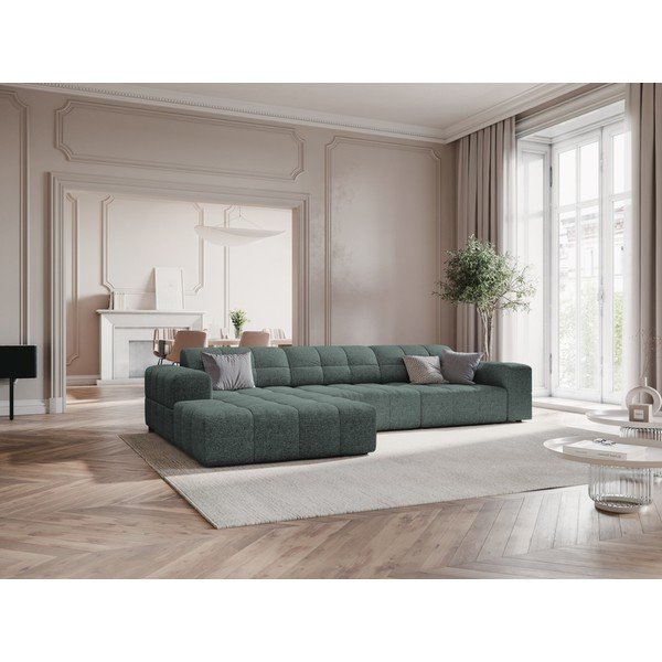 Divano angolare turchese (angolo sinistro) Chicago - Cosmopolitan Design-image-1