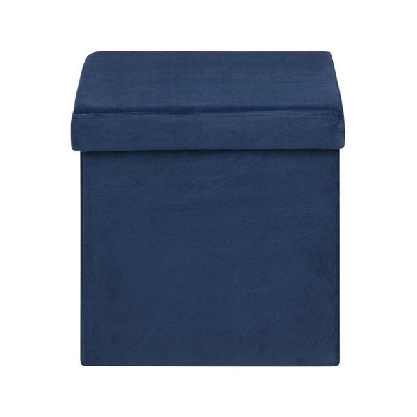 Pouf blu con contenitore Sada - Actona