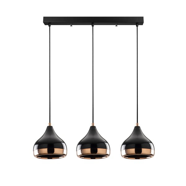 Sospensione in rame nero per 3 lampadine Yildo Long - Opviq lights