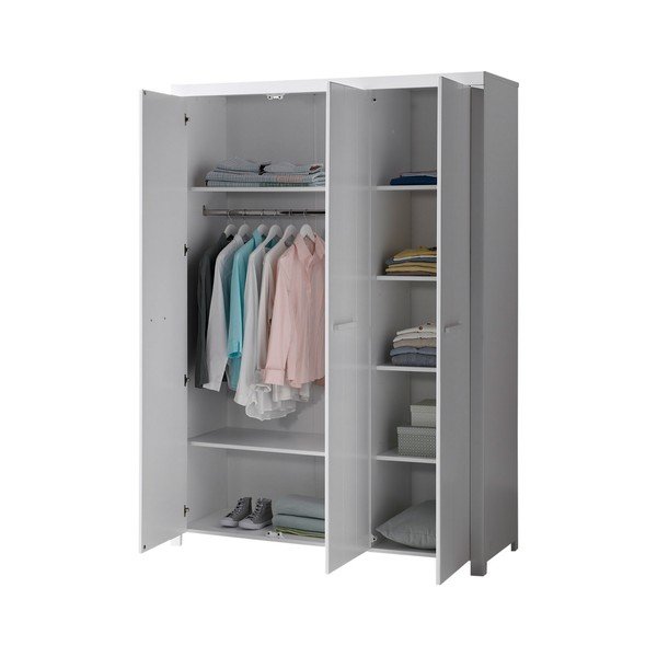 Armadio bianco, larghezza 144 cm Erik - Vipack-image-1