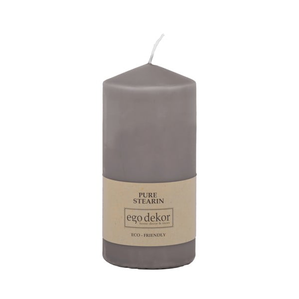 Candela grigia Top, durata 30 h Eco - Eco candles by Ego dekor