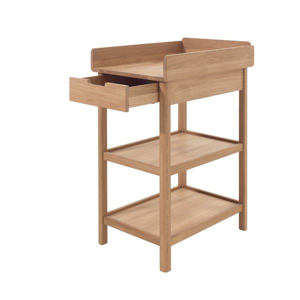 Fasciatoio di colore naturale in rovere massiccio con fasciatoio Forrest – Vipack-image-2