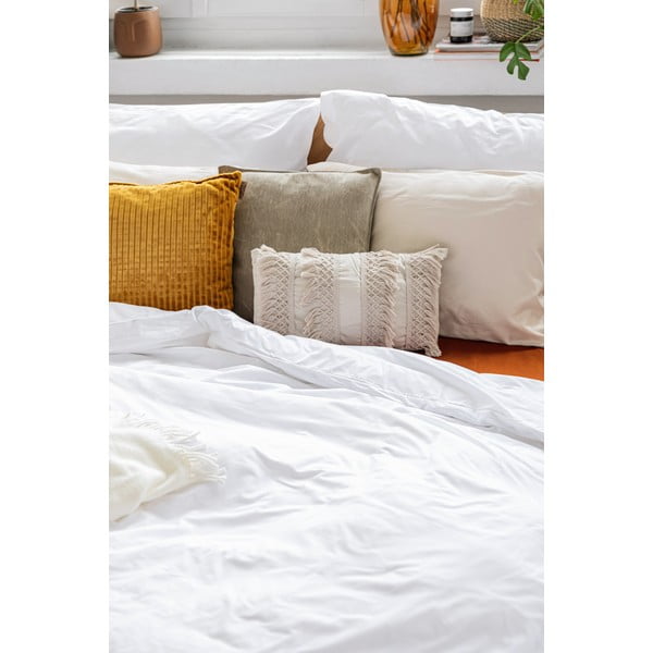 Biancheria da letto in cotone bianco per letto matrimoniale, 160 x 200 cm - Bonami Selection-image-3