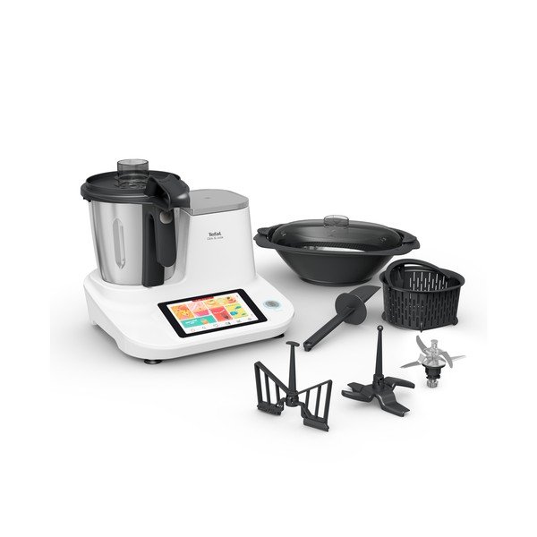 Robot da cucina in bianco e argento Click and Cook - Tefal-image-3