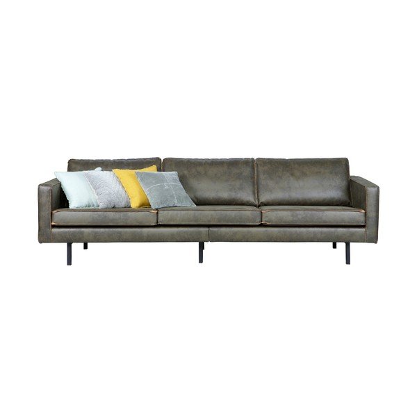 Divano verde scuro con rivestimento in finta pelle 277 cm Rodeo – WOOOD-image-3