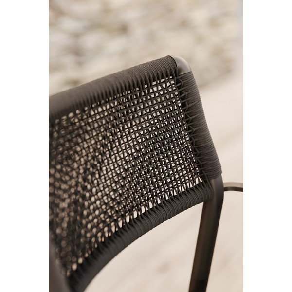 Sedia da esterno color antracite in metallo Ray – Diphano-image-4