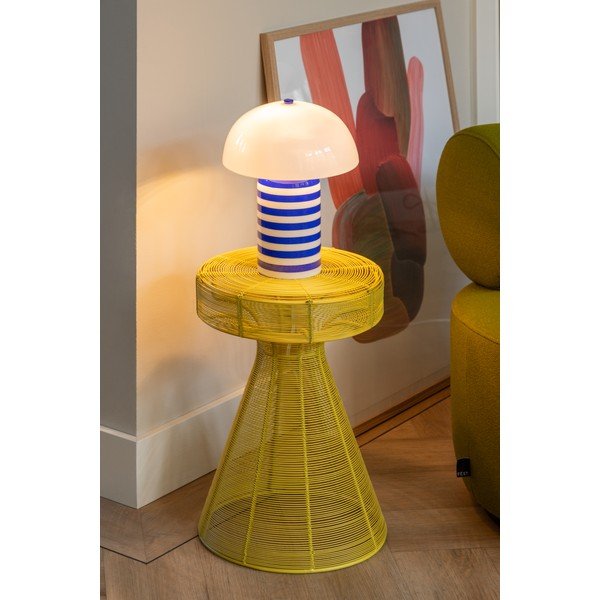 Tavolino rotondo in metallo ø 30,5 cm Cuerda Corcho – Leitmotiv-image-3