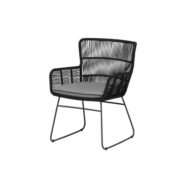 Sedia da giardino nera Grace - Exotan