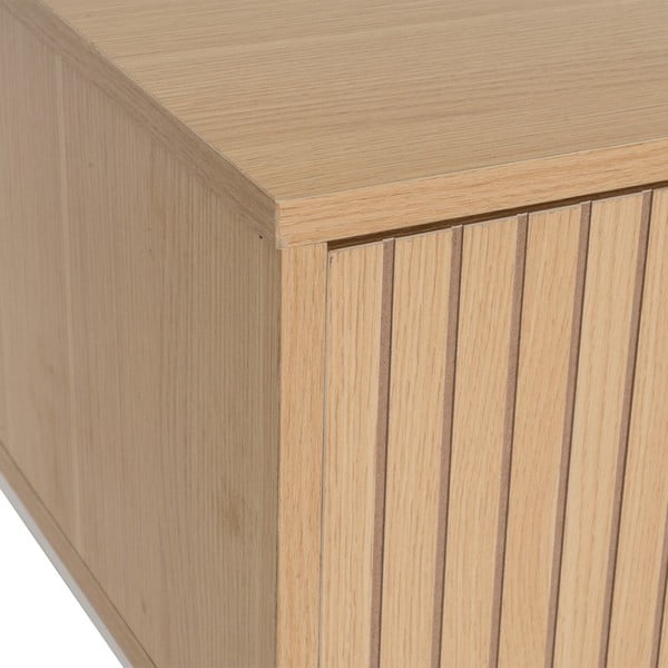 Tavolino da salotto di colore naturale con effetto rovere 50x110 cm Mid-Lines – Casa Selección-image-2