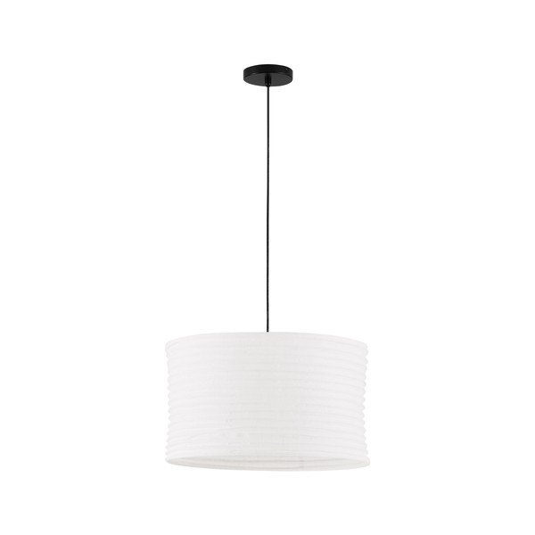 Lampadario bianco in lino ø 50 cm Linnet – Nova Luce