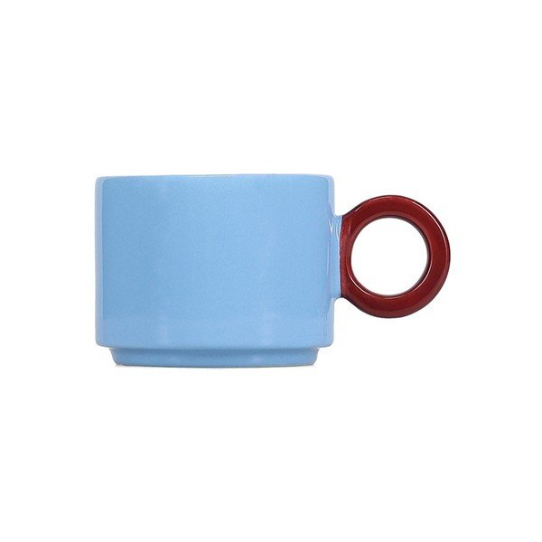 Tazza azzurra in gres 280 ml Lou – ONA