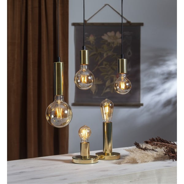 Lampadina a filamento LED calda E27, 1 W Vintage Gold - Star Trading-image-4