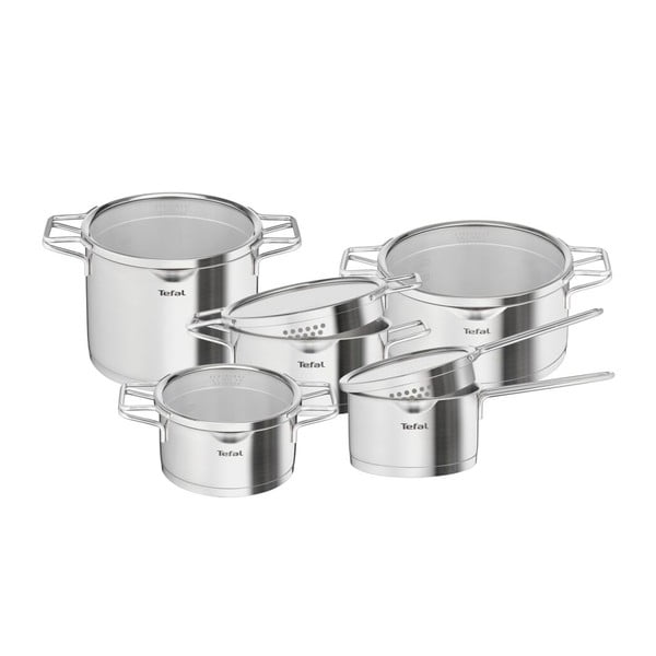 Set di 10 pentole in acciaio inox Nordica - Tefal