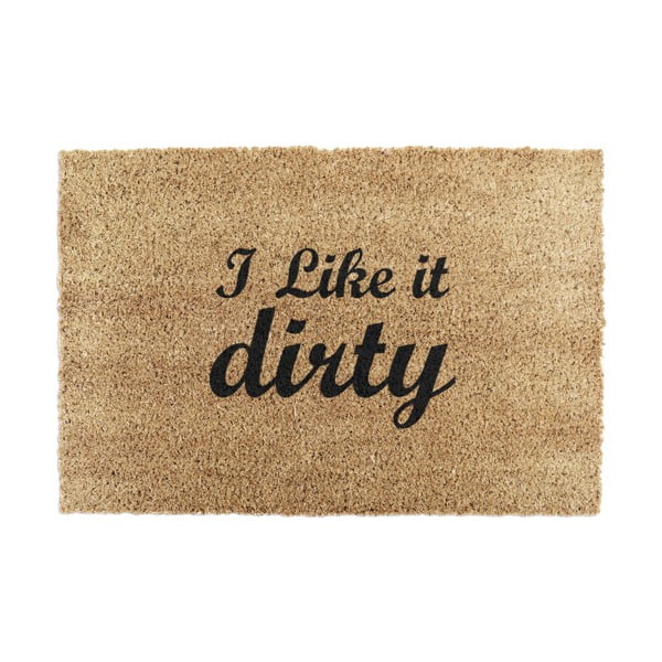 Tappeto in cocco naturale I Like It Dirty, 40 x 60 cm I Like it Dirty - Artsy Doormats