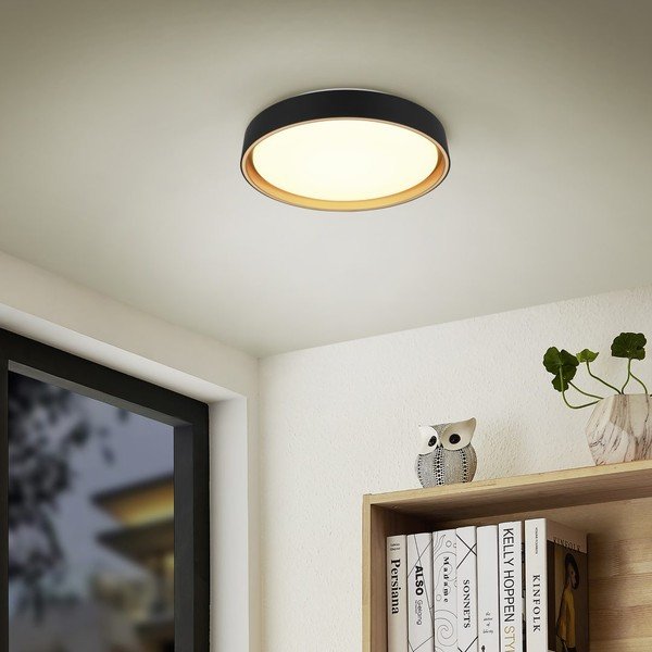 Apparecchio a soffitto LED nero ø 40 cm Felis - Reality-image-1
