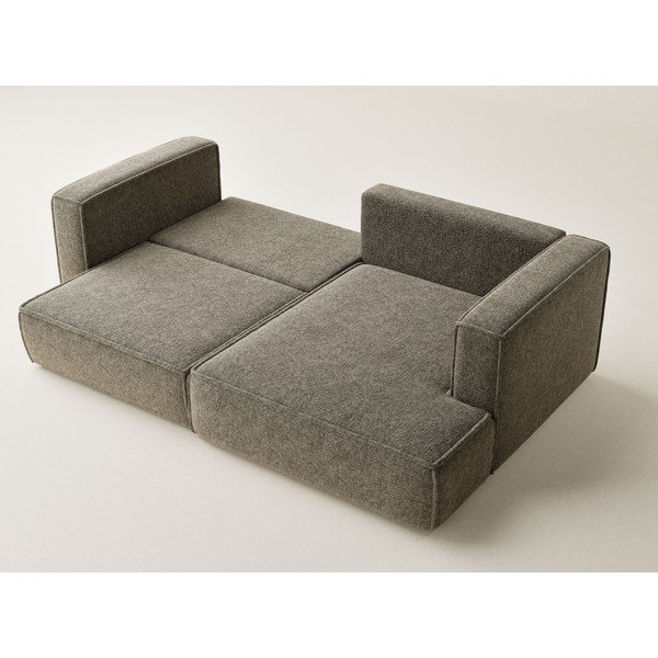 Divano angolare marrone allungabile/con contenitore (con penisola a destra/con chaise lounge) con rivestimento in ciniglia Velto – Maison de Rêve-image-3