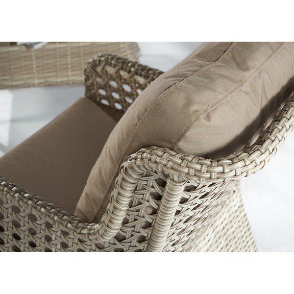 Set da giardino in rattan artificiale beige per 4 persone Cenova - Floriane Garden-image-4