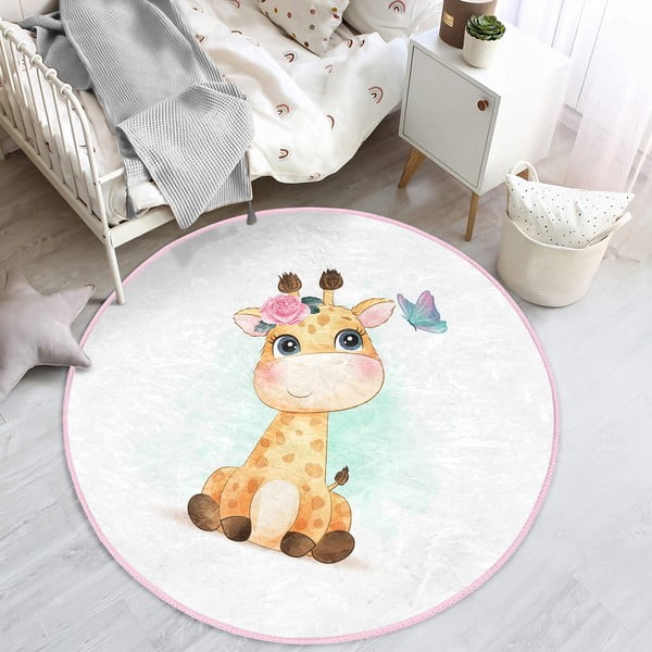 Tappeto bianco per bambini ø 120 cm Comfort - Mila Home-image-3