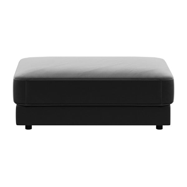 Pouf in velluto grigio scuro Devichy , 112 x 60 cm Laure - devichy