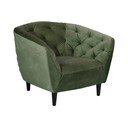 Poltrona in velluto verde Ria - Actona