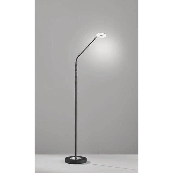 Lampada da terra con intensità regolabile nera (altezza 150 cm) Dent – Fischer & Honsel-image-1
