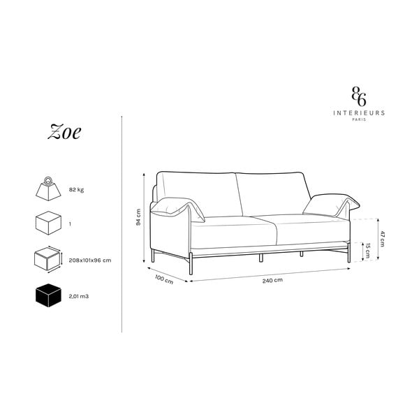 Divano verde Zoe - Interieurs 86-image-4