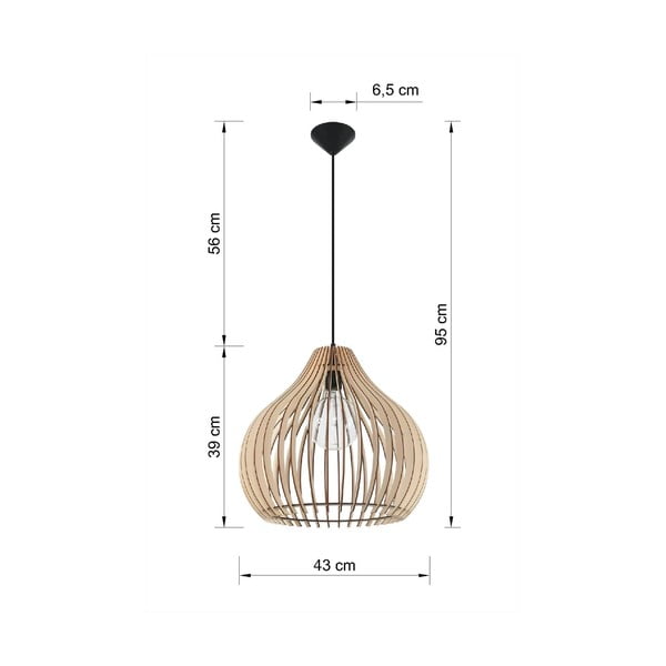 Apparecchio a sospensione beige Pantilla - Sollux-image-2