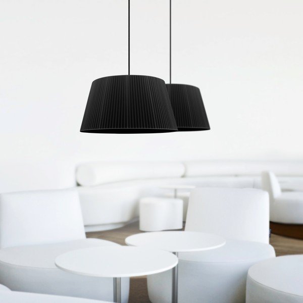 Apparecchio da soffitto nero a due bracci KAMI Elementary L 2S Kami - Sotto Luce-image-1