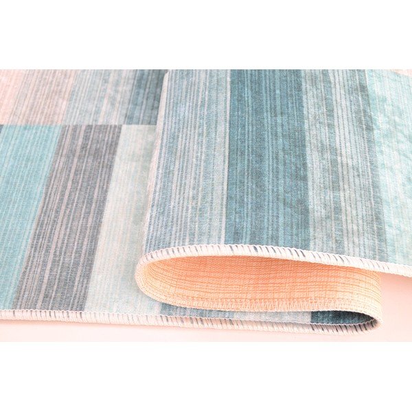 Tappeto blu lavabile 80x150 cm Hali – Vitaus-image-2