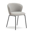 Set di sedie da pranzo grigio chiaro in imbottito 2 pz Add – Teulat