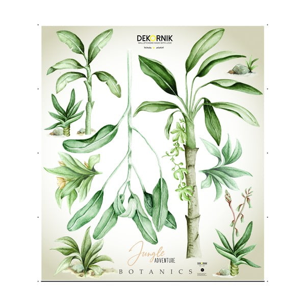 Set di adesivi murali Jungle Botanics - Dekornik