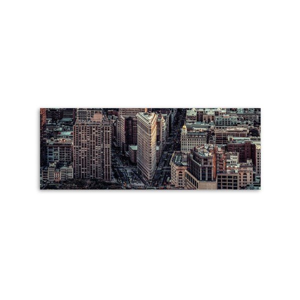 Quadro su tela Silver City, 60 x 150 cm - Styler