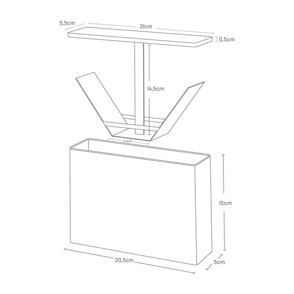 Vassoio per filtri da caffè Tosca - YAMAZAKI-image-4